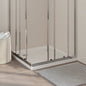 Base de duche quadrada em ABS branco 80x80 cm