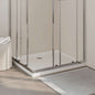 Base de duche quadrada em ABS branco 80x80 cm