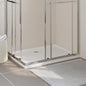 Base de duche quadrada em ABS branco 80x80 cm