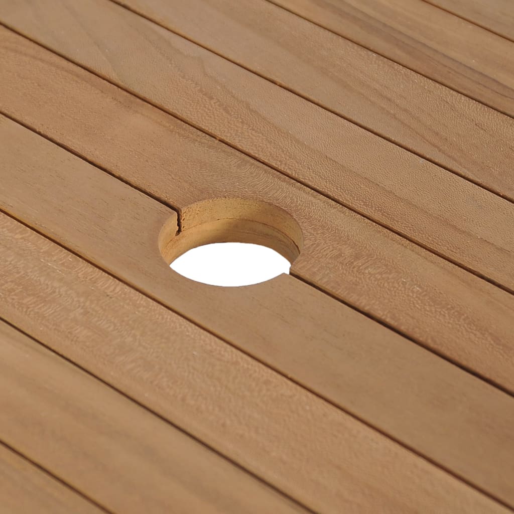 Mueble tocador madera teca maciza con lavabo de mármol crema