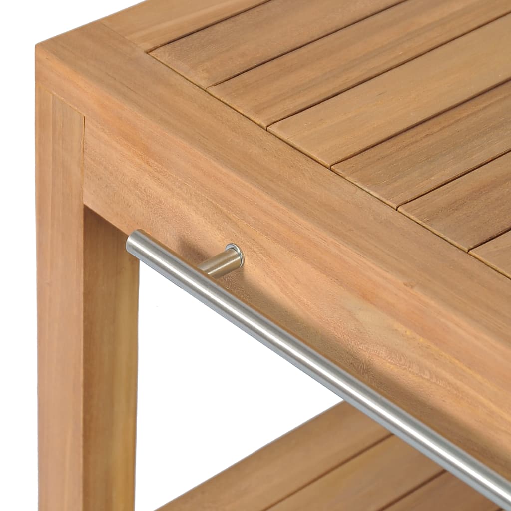 Mueble tocador madera teca maciza con lavabo de mármol crema