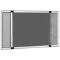 Mosquitera extensible de ventanas gris antracita (100-193)x75cm