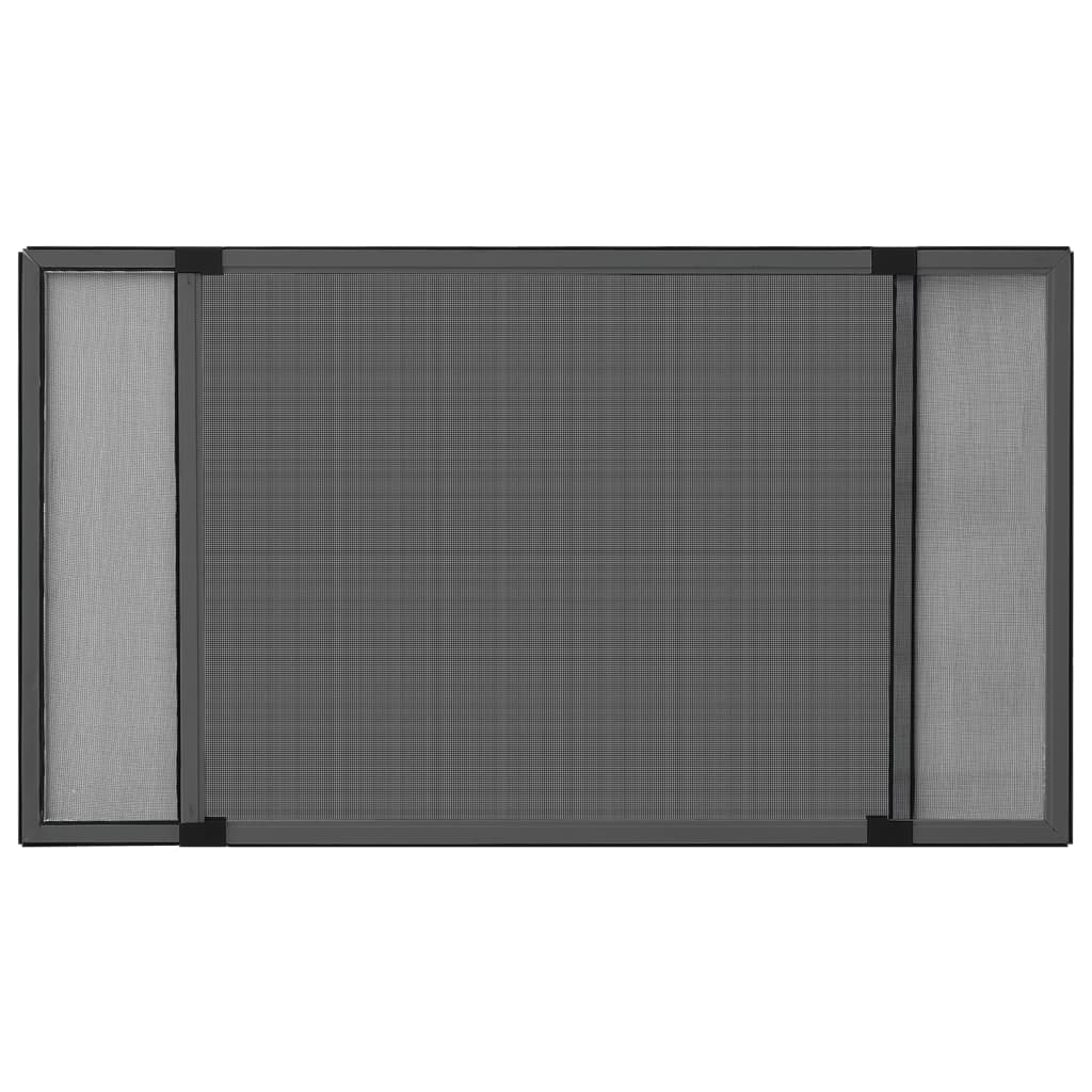 Mosquitera extensible de ventanas gris antracita (100-193)x75cm