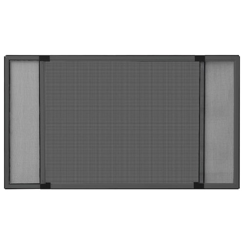 Mosquitera extensible de ventanas gris antracita (100-193)x75cm