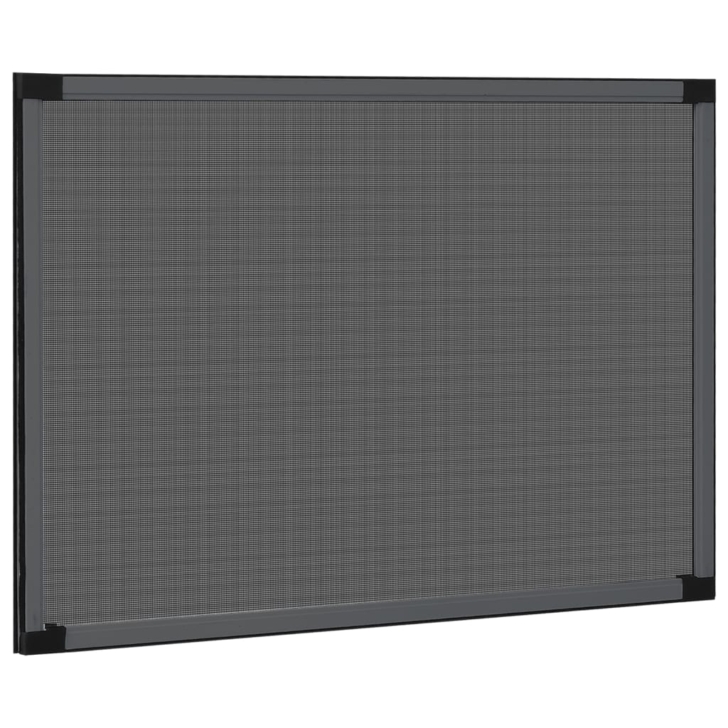 Mosquitera extensible de ventanas gris antracita (100-193)x75cm