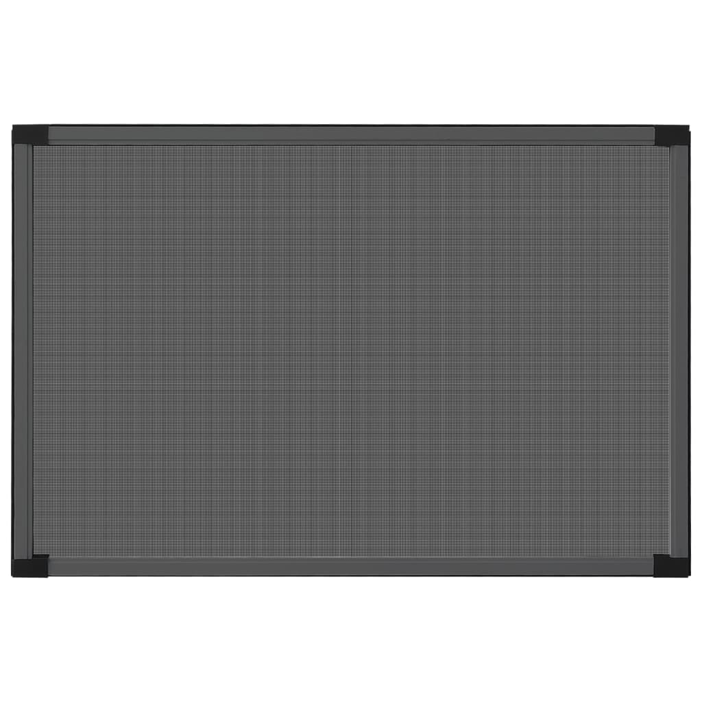 Mosquitera extensible de ventanas gris antracita (100-193)x75cm