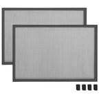 Mosquitera extensible de ventanas gris antracita (100-193)x75cm