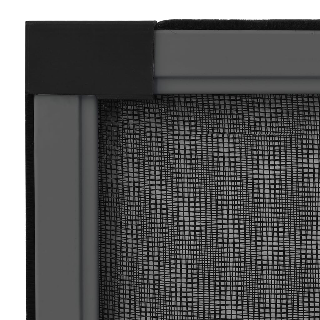 Mosquitera extensible de ventanas gris antracita (100-193)x75cm