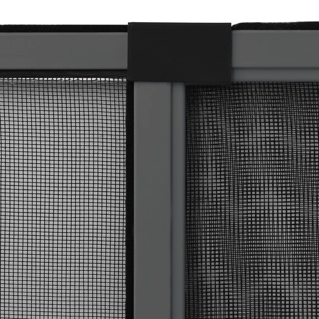 Mosquitera extensible de ventanas gris antracita (100-193)x75cm
