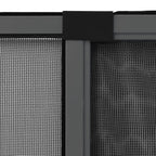 Mosquitera extensible de ventanas gris antracita (100-193)x75cm