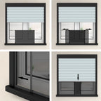 Mosquitera extensible de ventanas gris antracita (100-193)x75cm