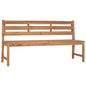 Banco de jardín de madera maciza de teca 170 cm
