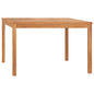Mesa de jantar de jardim em madeira de teca maciça 120x120x77 cm
