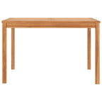 Mesa de comedor para jardín madera maciza de teca 120x120x77 cm