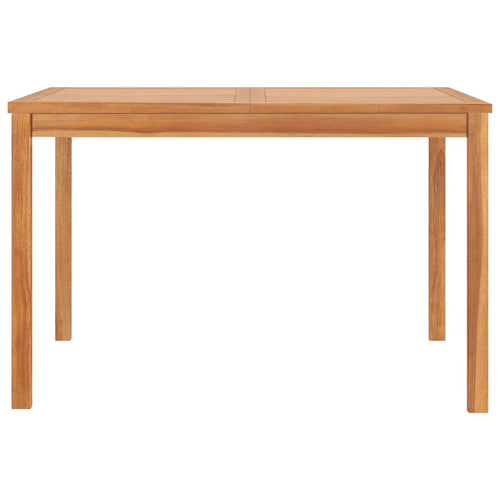 Teak solid wood garden dining table 120x120x77 cm