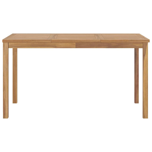 Solid Teak Garden Dining Table 140x80x77 cm