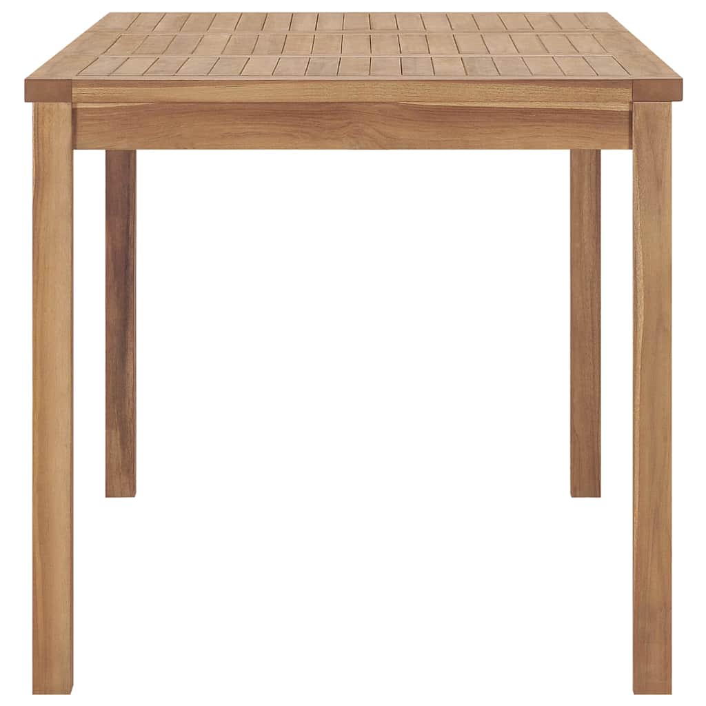 Mesa de comedor de jardín madera maciza de teca 140x80x77 cm