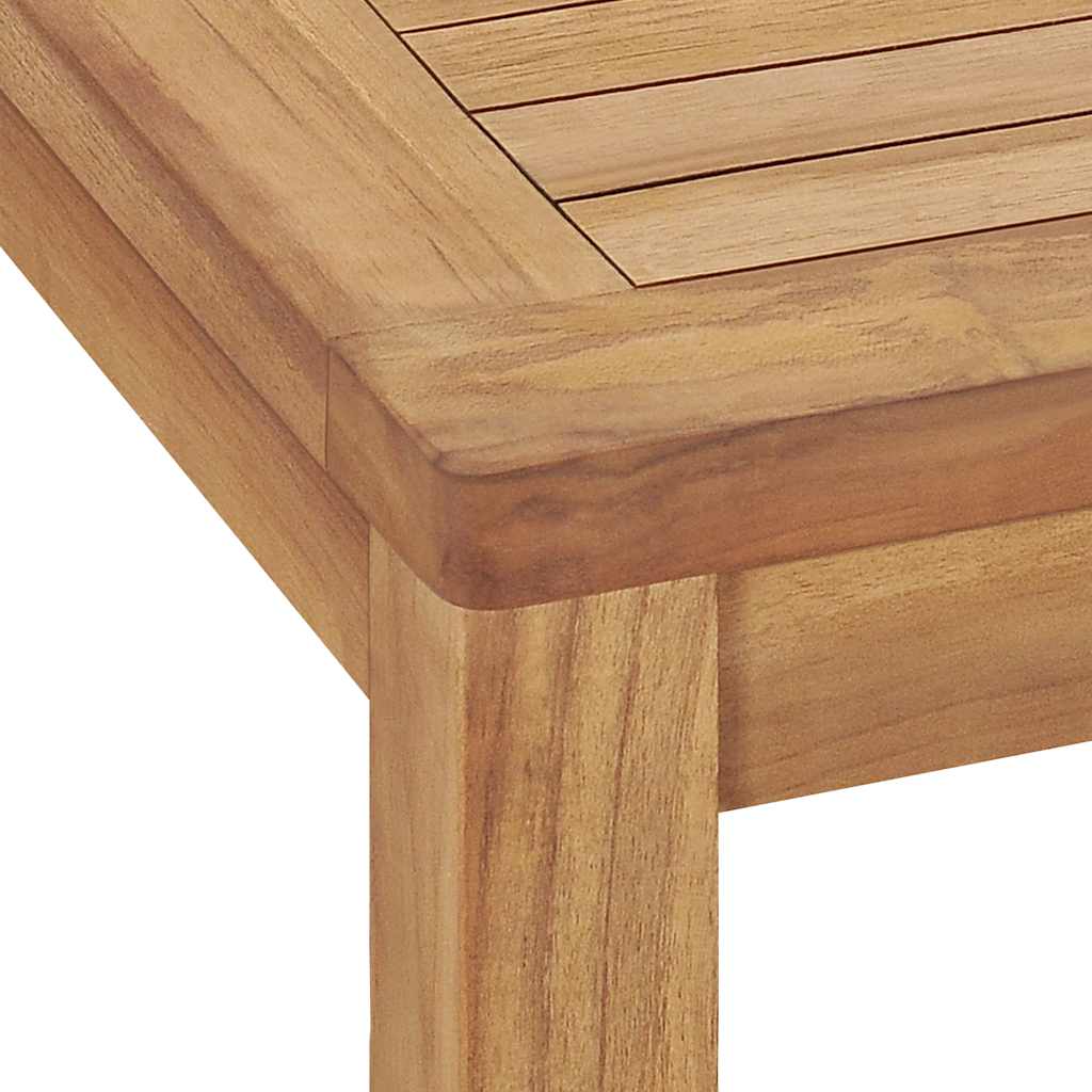 Mesa de comedor de jardín madera maciza de teca 140x80x77 cm