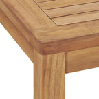 Mesa de comedor de jardín madera maciza de teca 140x80x77 cm