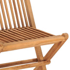 Set comedor de jardín plegable 3 piezas madera maciza de teca