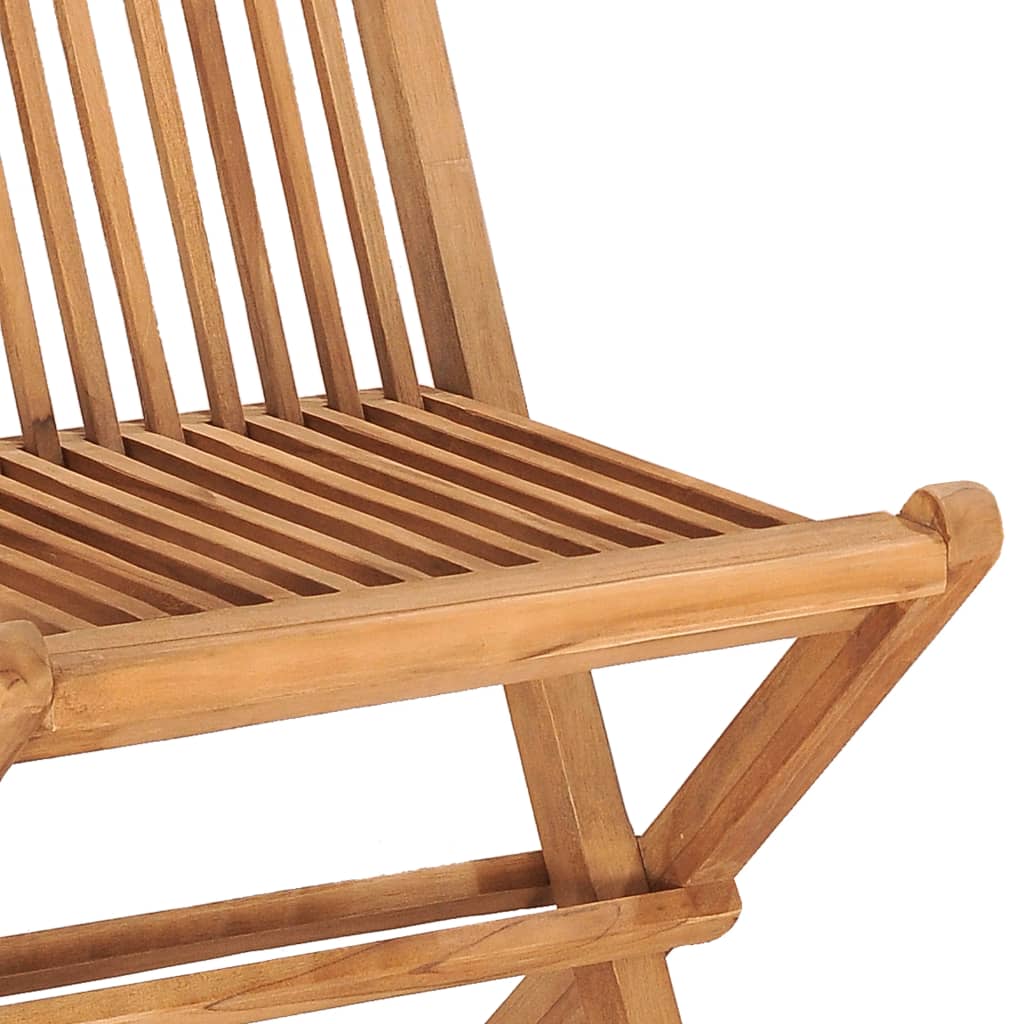 Set comedor de jardín plegable 3 piezas madera maciza de teca