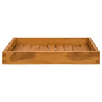 Bandeja de madera de teca maciza 50x50 cm