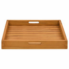Bandeja de madera de teca maciza 50x50 cm