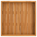 Bandeja de madera de teca maciza 50x50 cm