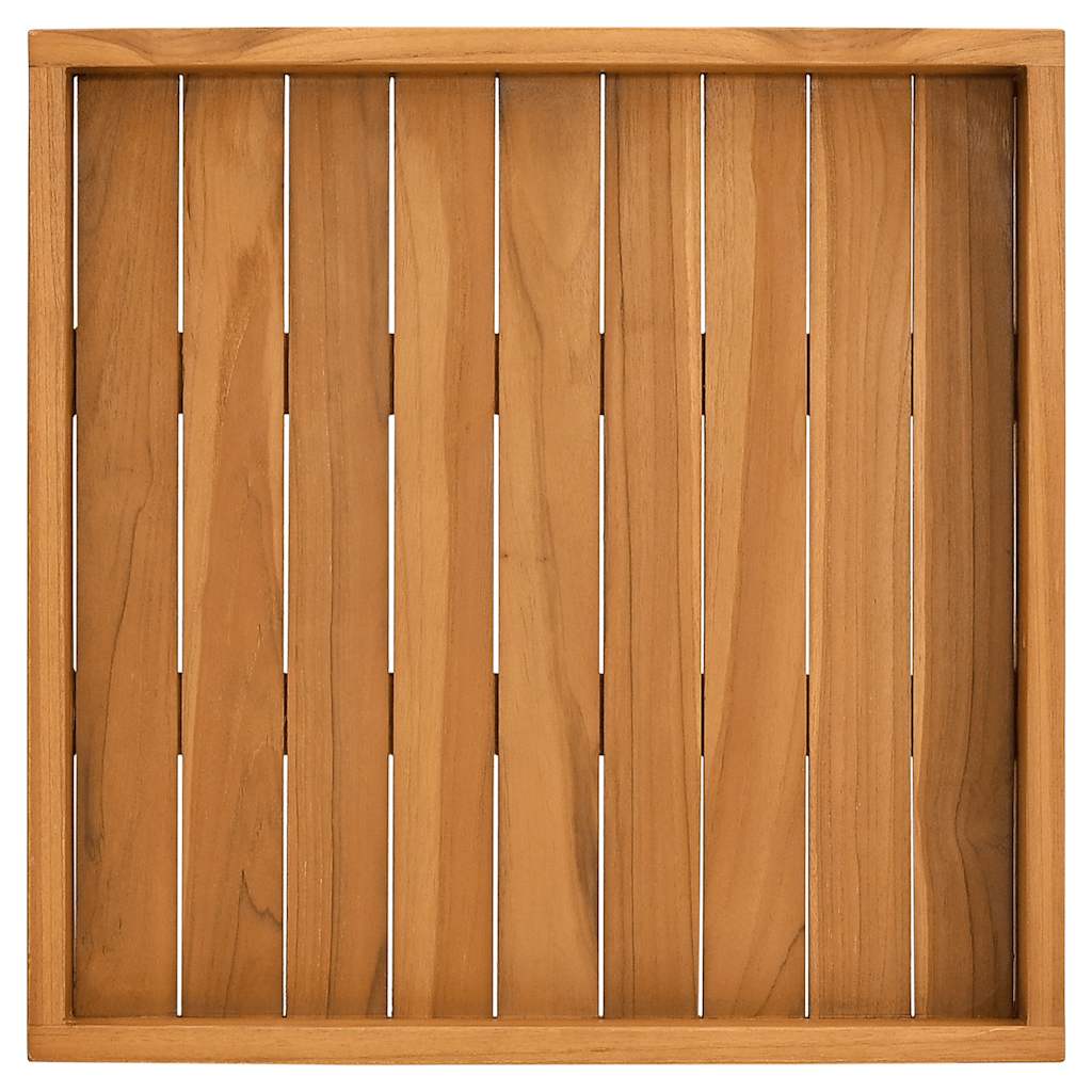 Bandeja de madera de teca maciza 50x50 cm