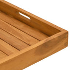 Bandeja de madera de teca maciza 50x50 cm