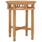 Mesa de bistrô de madeira maciça de teca Ø60x75,5 cm