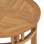 Mesa de bistró de madera maciza de teca Ø60x75,5 cm