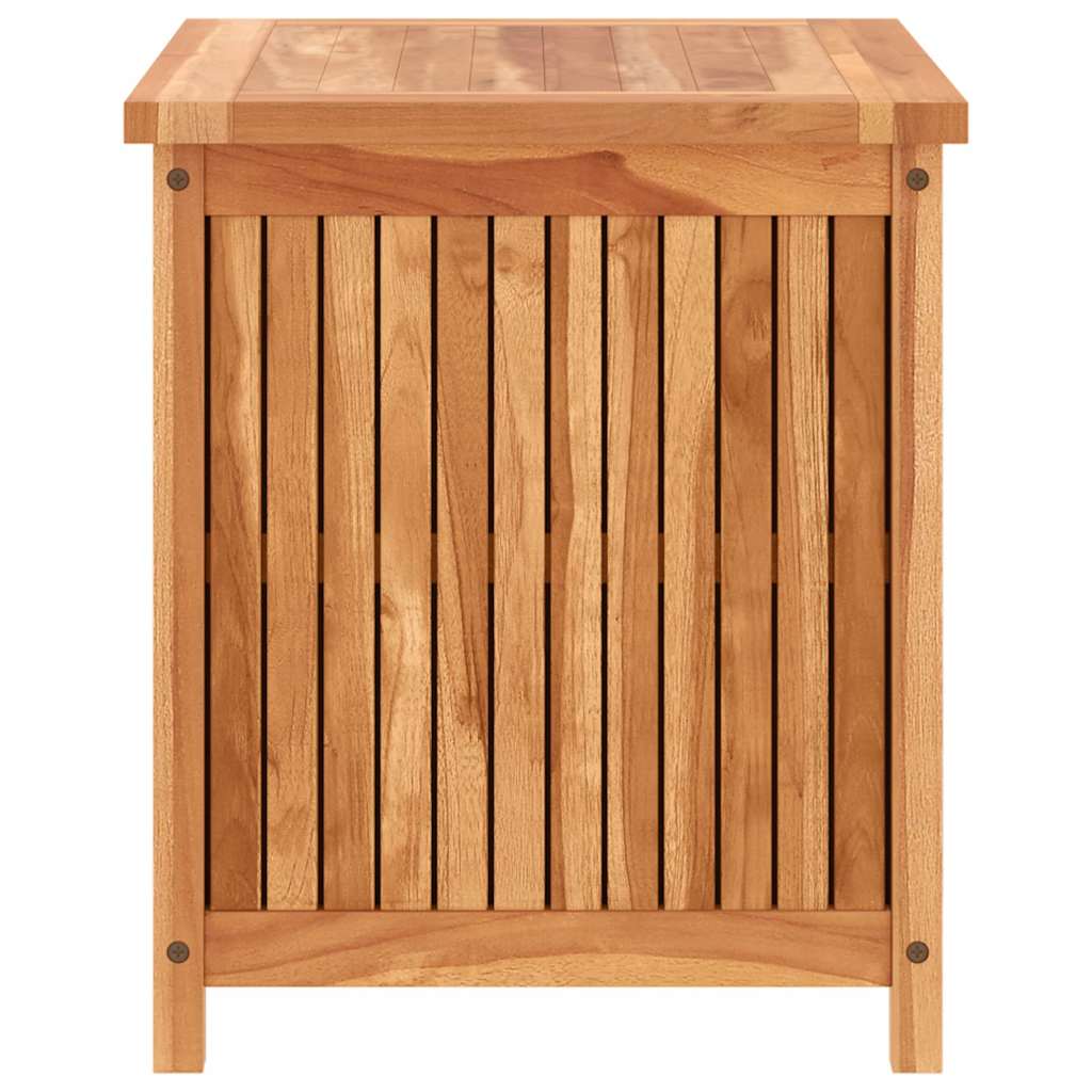 Caixa de arrumação de jardim em madeira maciça de teca 60x50x58 cm