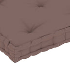 Cojín para palé de suelo algodón gris taupé 73x40x7 cm