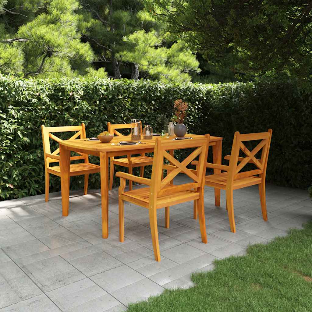 Juego de comedor de jardín 3 piezas con cojines negro