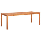 Set comedor de jardín 9 pzas y cojines madera maciza de acacia
