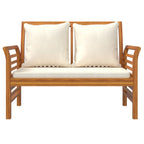 Set de muebles de jardín 4 pzs y cojines madera maciza acacia