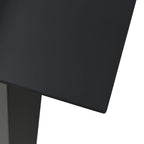 Juego de comedor de jardín 3 piezas ratán PVC negro