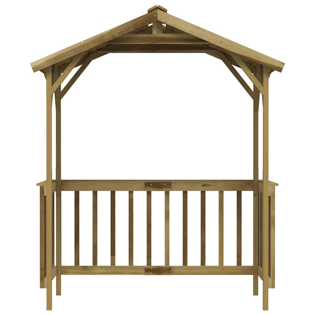 Cobertizo de barbacoa madera pino impregnada 163,5x93x210 cm