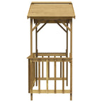 Cobertizo de barbacoa madera pino impregnada 163,5x93x210 cm