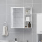 Plywood Bathroom Mirror Cabinet 62.5x20.5x64 cm