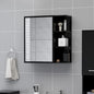 Plywood Bathroom Mirror Cabinet 62.5x20.5x64 cm