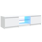 Mueble para TV con luces LED blanco 140x40x36 cm
