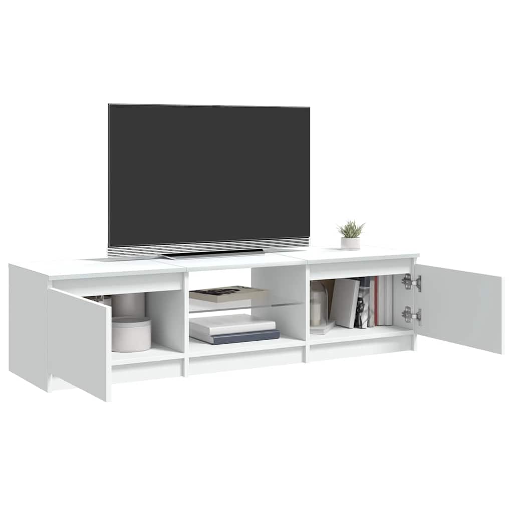 Mueble para TV con luces LED blanco 140x40x36 cm