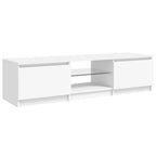 Mueble para TV con luces LED blanco 140x40x36 cm