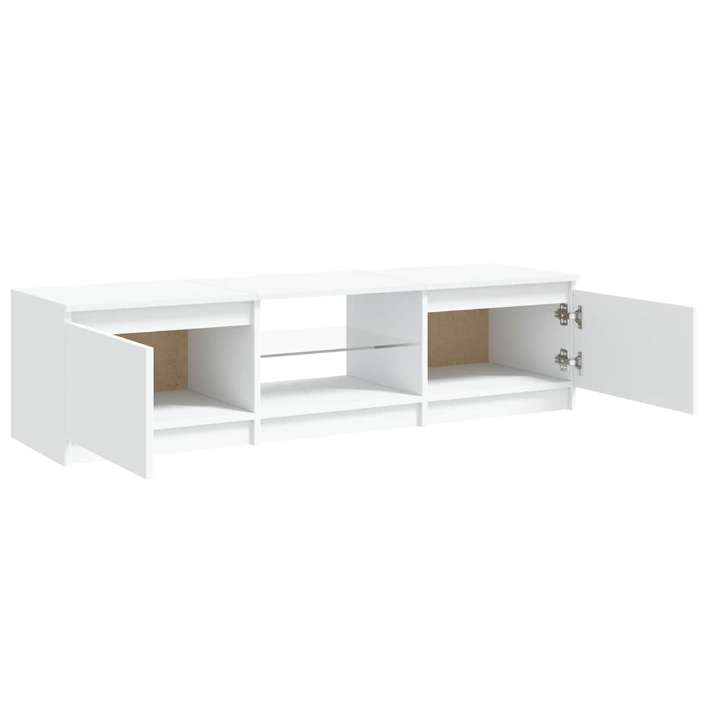 Mueble para TV con luces LED blanco 140x40x36 cm