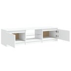 Mueble para TV con luces LED blanco 140x40x36 cm