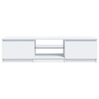Mueble para TV con luces LED blanco 140x40x36 cm