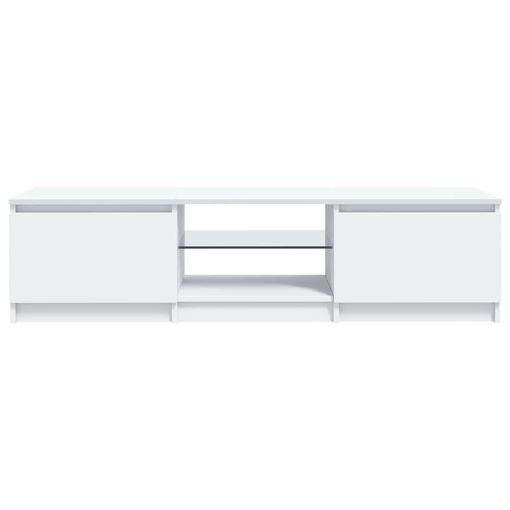 Mueble para TV con luces LED blanco 140x40x36 cm