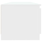 Mueble para TV con luces LED blanco 140x40x36 cm